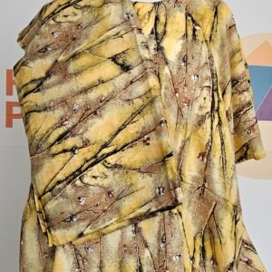 Fatima Pattern Kaftan Set (Baati) - Camel Beige